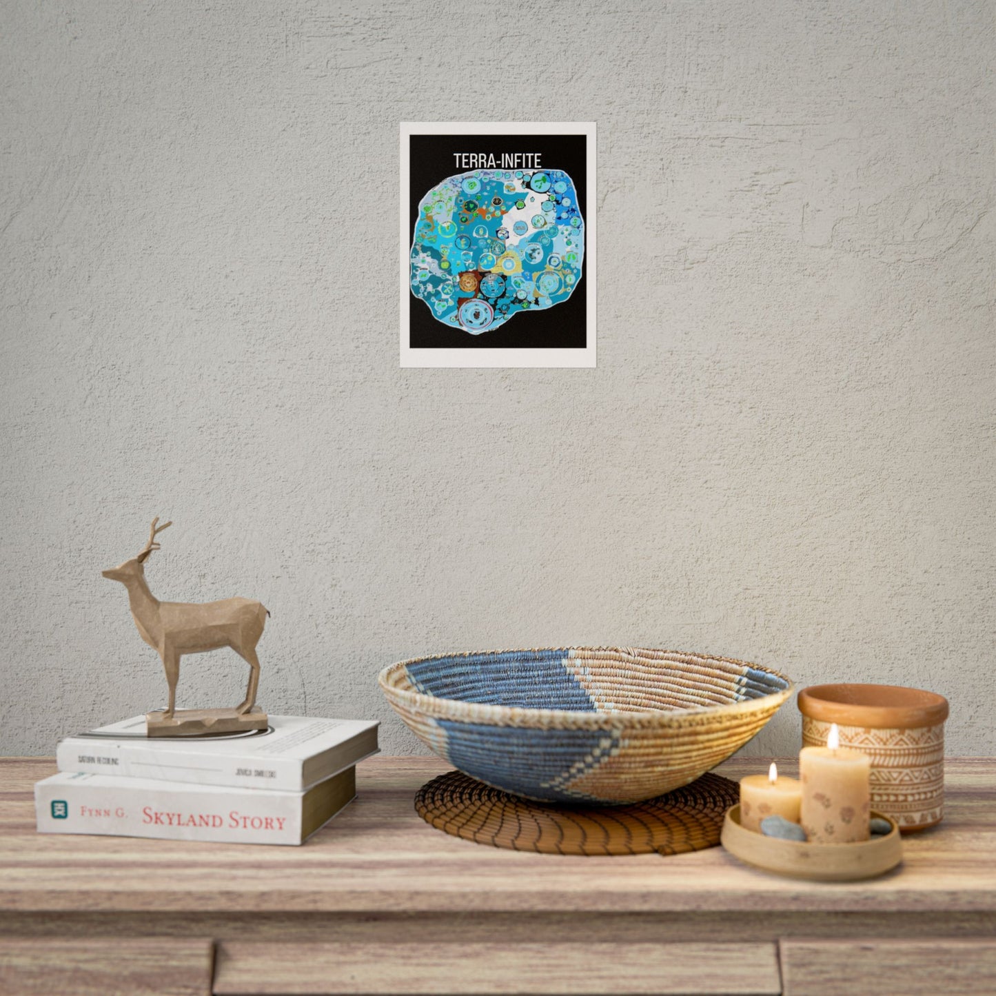 Terra-Infinite Rolled Poster Art Print, Wall Decor, Gift for Nature Lovers, Educational Wall Art, Eco-Friendly Home Decor