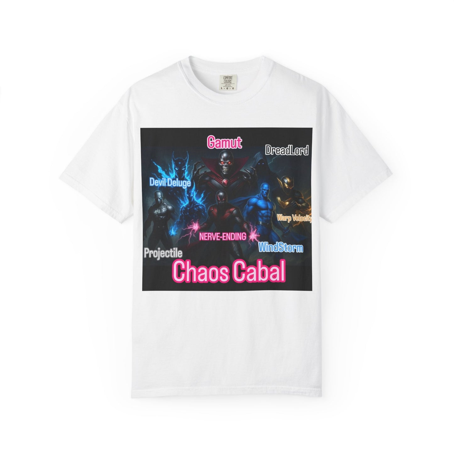 Chaos Cabal Unisex T-Shirt, Gamer Shirt, Graphic Tee, Gift for Gamers, Trendy Casual Wear, Eco-Friendly Apparel