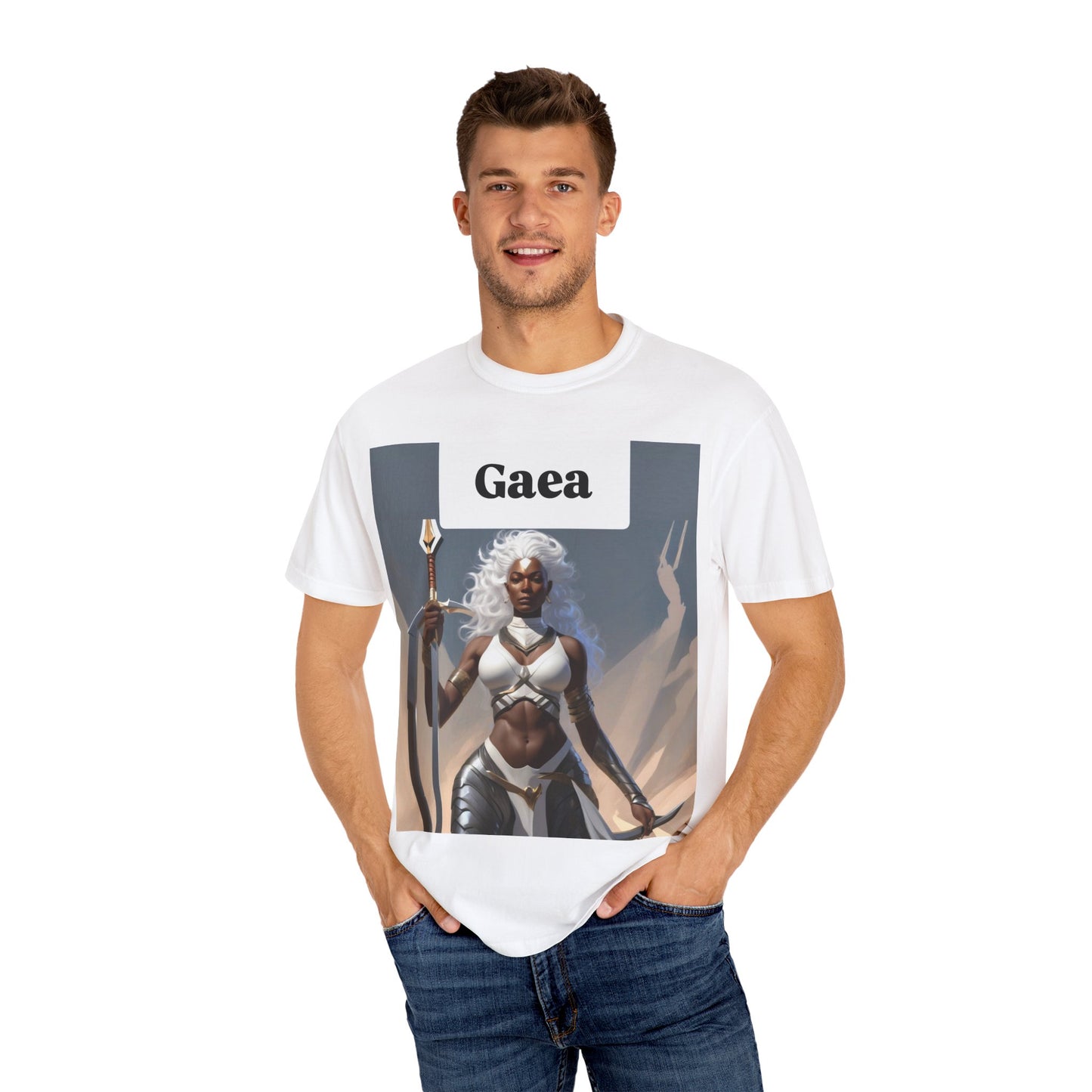 Gaea Fantasy T-Shirt, Unisex Graphic Tee, Gift for Gamers, Unique Art Apparel, Casual Wear, Mythology Clothing