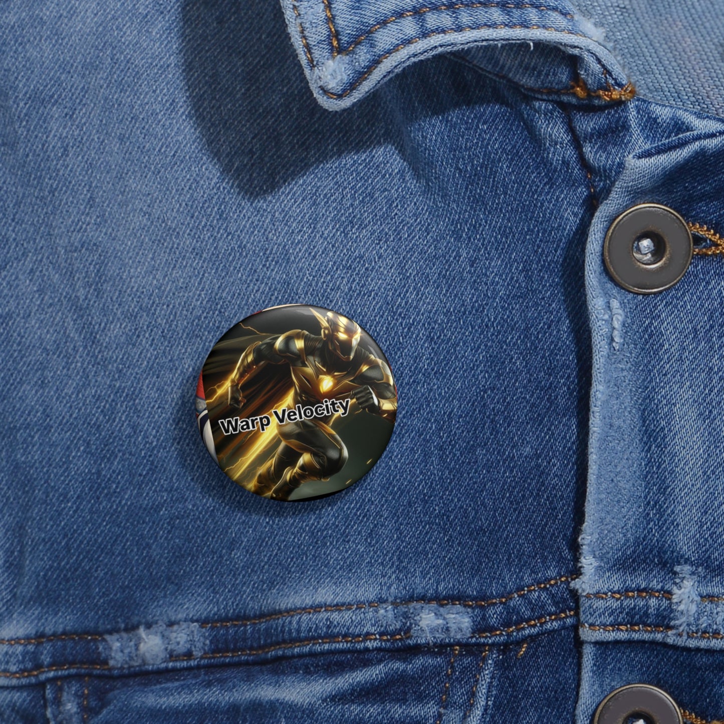 WARP VELOCITY Pin Buttons for Fans, Unique Collectible Accessories, Perfect for Gifts, Parties, and Events, Stylish Fashion Statement
