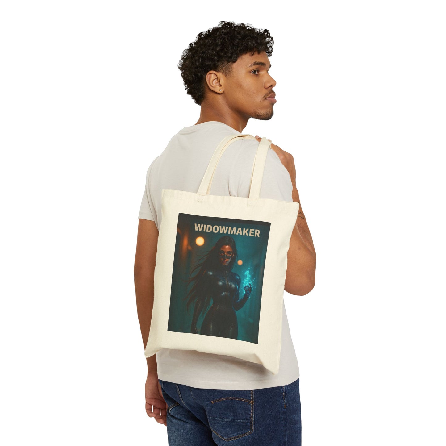 Widowmaker Cotton Canvas Tote Bag | Stylish Eco-Friendly Shopping Bag, Gamer Gift, Carry-All Tote, Art Lover's Accessory
