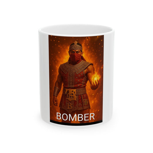 Bomber Character Mug, Unique Gift for Gamers, Fantasy Drinkware, Perfect for Birthdays, Collectible Coffee Cup