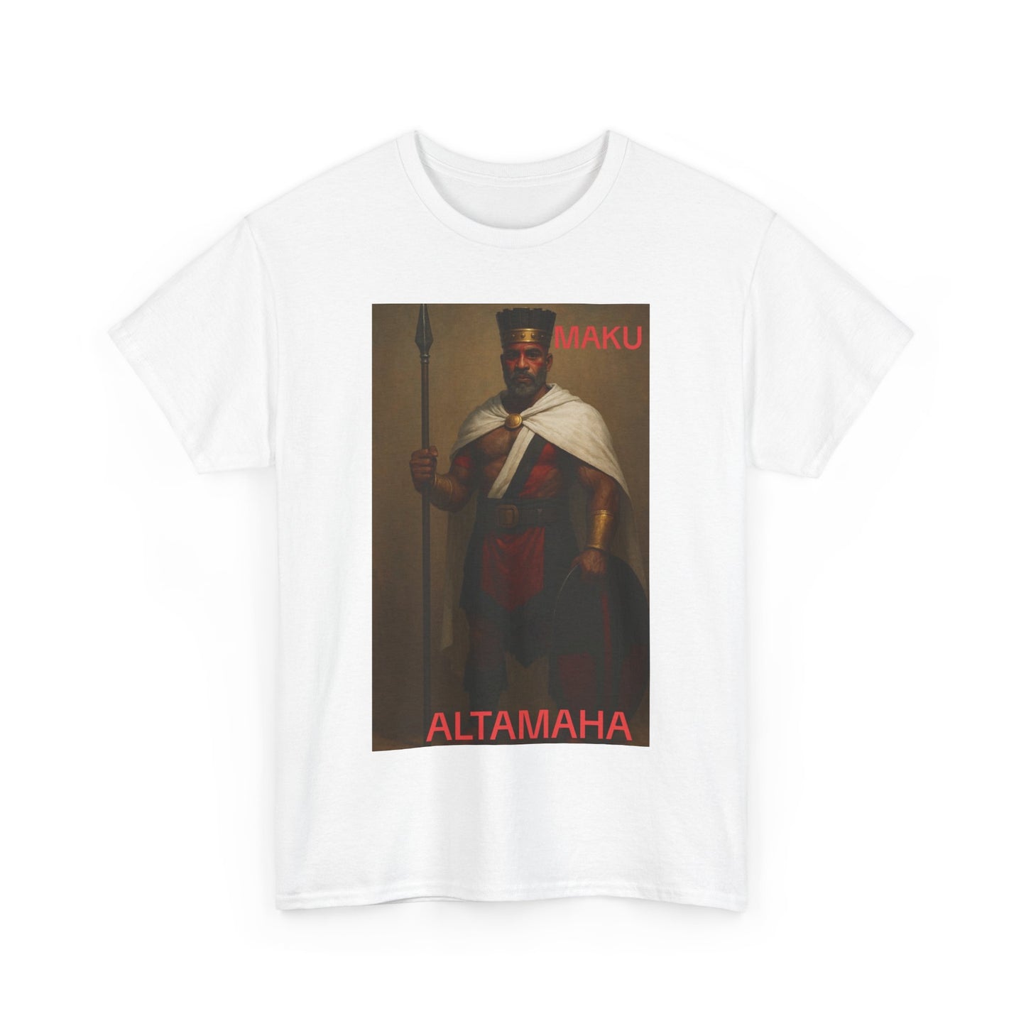 MAKU ALTAMAHA Heavy Cotton Tee with Altamaha Design, Graphic Tee, Casual Wear, Gift Idea, Vintage Style Shirt