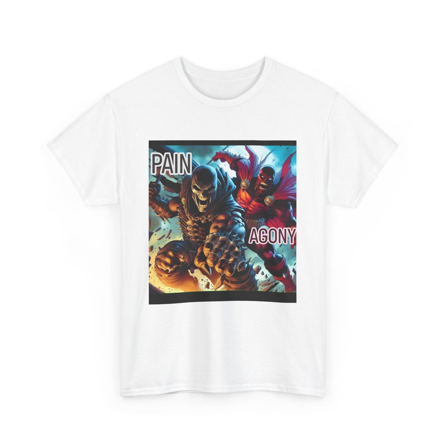 Pain and Agony Graphic Tee - Unisex Heavy Cotton T-Shirt, Gift for Fans, Streetwear, Graphic Shirt, Casual Wear, Unique Design