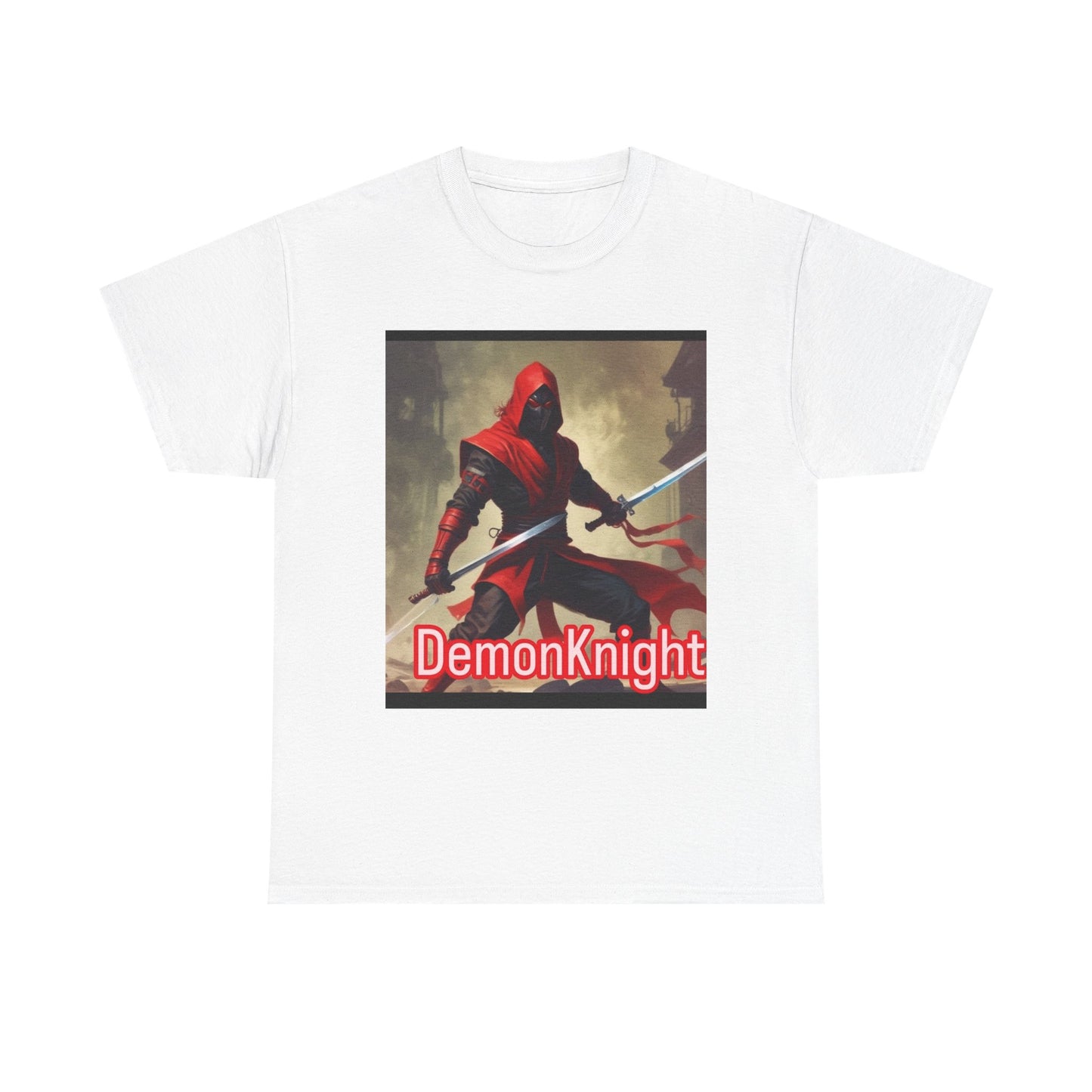 Demon Knight Unisex Tee, Fantasy Shirt, Gift for Gamers, Cosplay Apparel, Video Game Merchandise, Graphic Tee, Anime Fashion