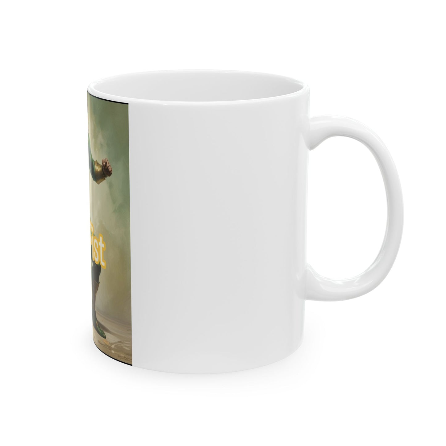 DragonFist Ceramic Mug - DragonFist Design, Unique Gift for Comic Lovers, Coffee & Tea Mug, Collectible Merchandise, Fantasy Decor