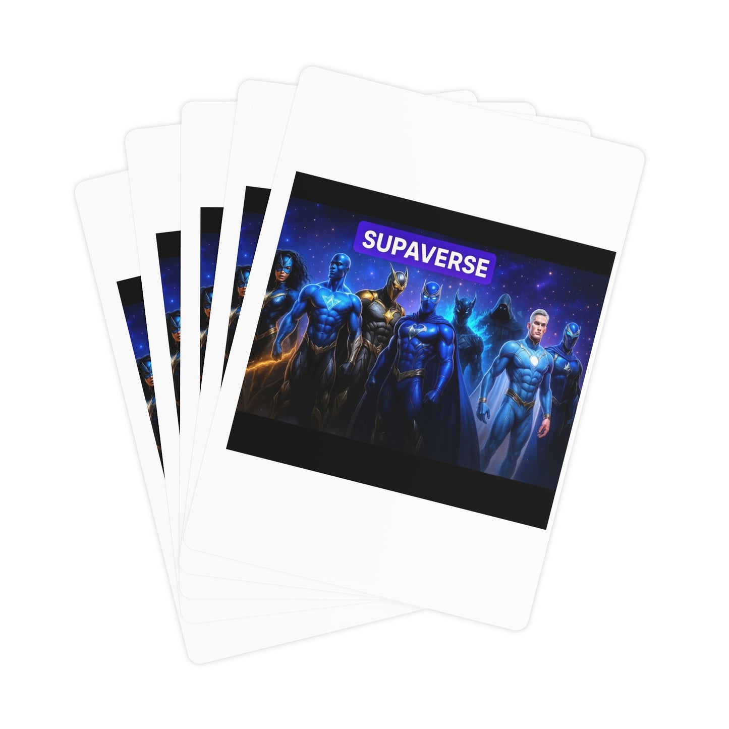 Superhero-Themed Poker Cards Set, Fun Game Night Gift, Collector's Item, Unique Party Favor, Ace of Spades Deck