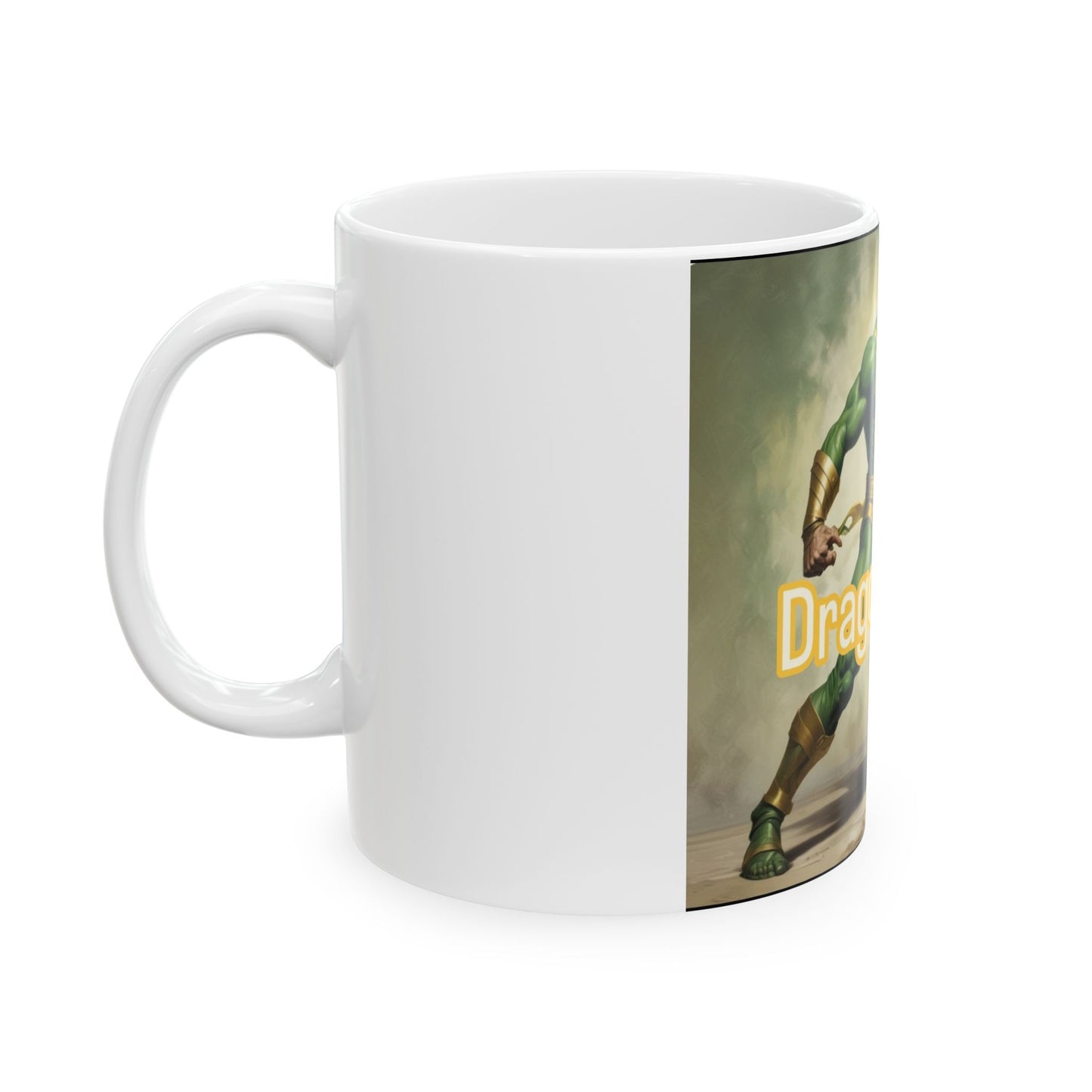 DragonFist Ceramic Mug - DragonFist Design, Unique Gift for Comic Lovers, Coffee & Tea Mug, Collectible Merchandise, Fantasy Decor