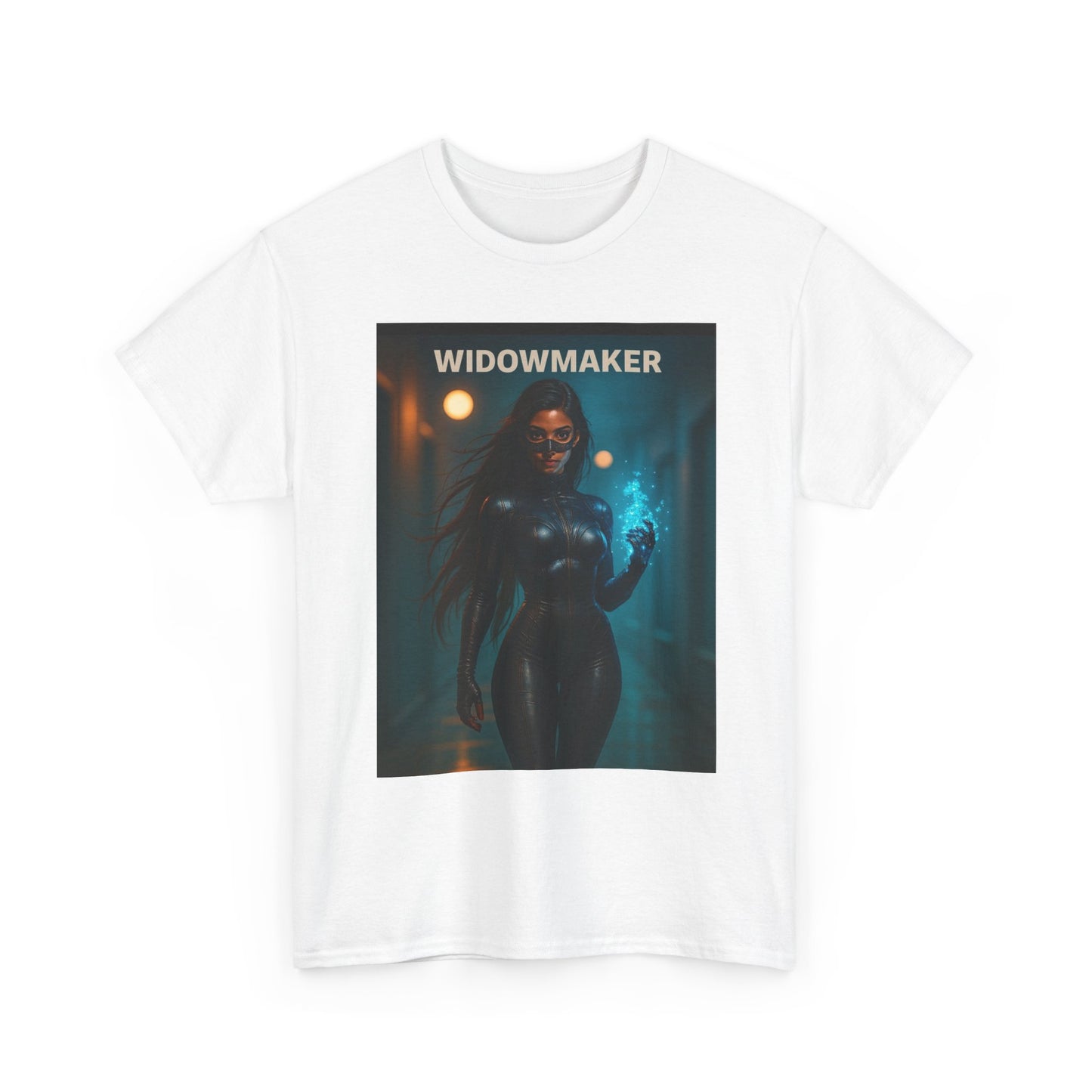 Widowmaker Inspired Unisex Heavy Cotton Tee, Gamer Shirt, Casual Outfit, Gift for Geeks, Cosplay Apparel, Video Game Merchandise