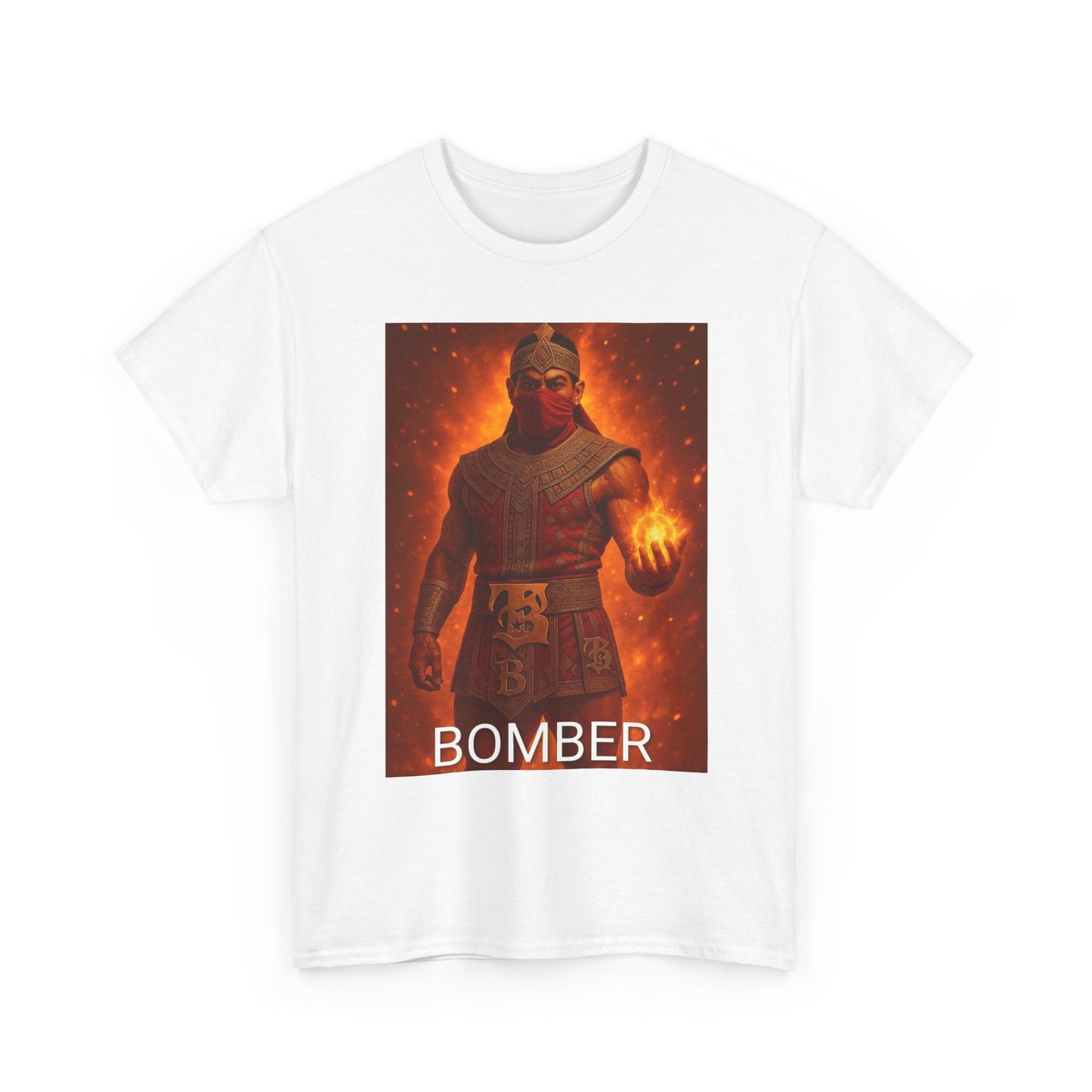 BOMBER Cotton Tee - Bomber Design | Vintage Graphic Tee, Casual Wear, Gift for Gamers, Birthday Gift, Fashion Statement