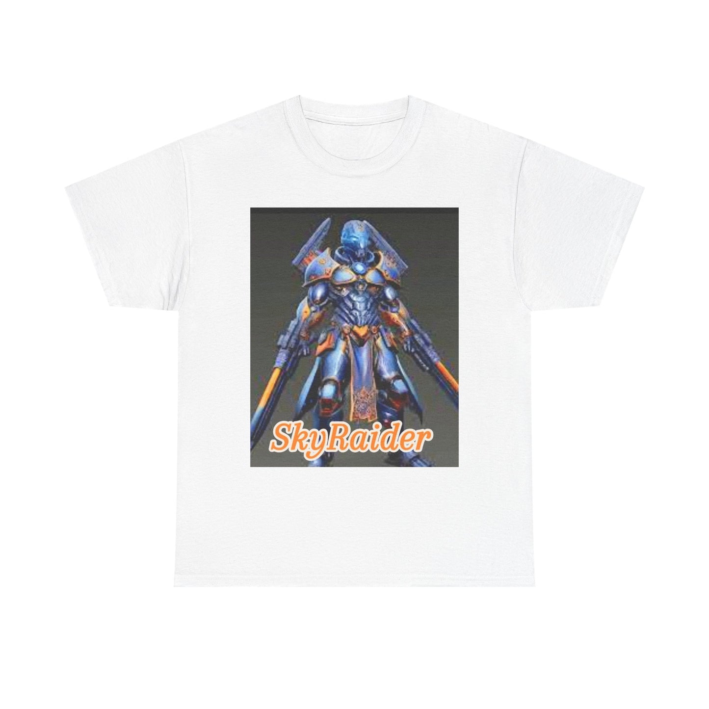 SkyRaider Mecha T-Shirt — Retro Sci‑Fi Robot Tee