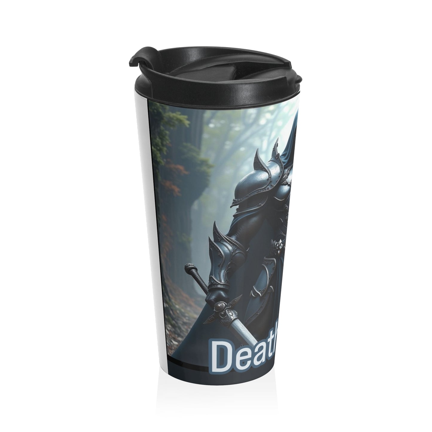 Fantasy-Themed Stainless Steel Travel Mug, Deathstiny Mug, Adventure Travel Cup, Unique Gift for Gamers, Personalized Travel Drinkware