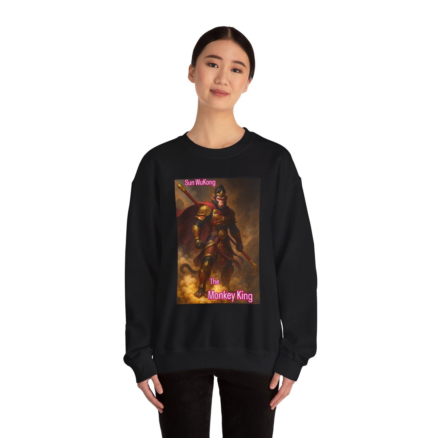 Monkey King Crewneck Sweatshirt – Sun Wukong Graphic Pullover
