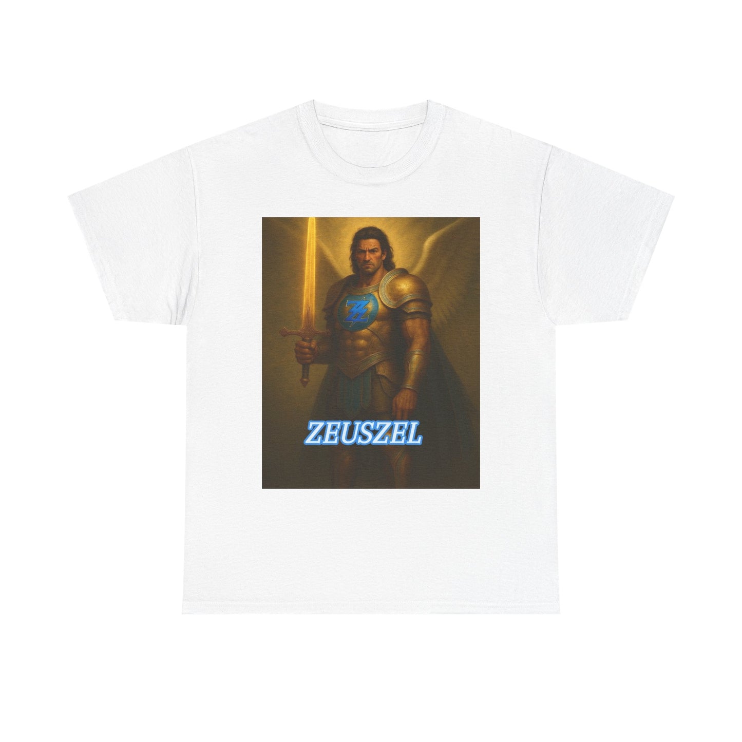 Zeus Unisex Heavy Cotton Tee, Mythology Shirt, Vintage Style Tee, Gifts for Him, Casual Wear, Unique Graphic Tee