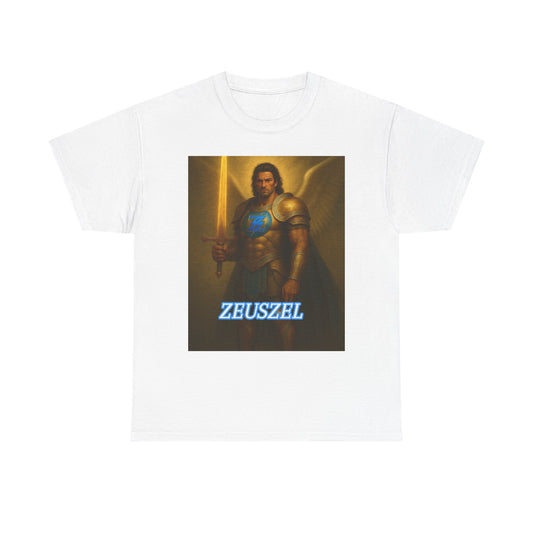 Zeus Unisex Heavy Cotton Tee, Mythology Shirt, Vintage Style Tee, Gifts for Him, Casual Wear, Unique Graphic Tee