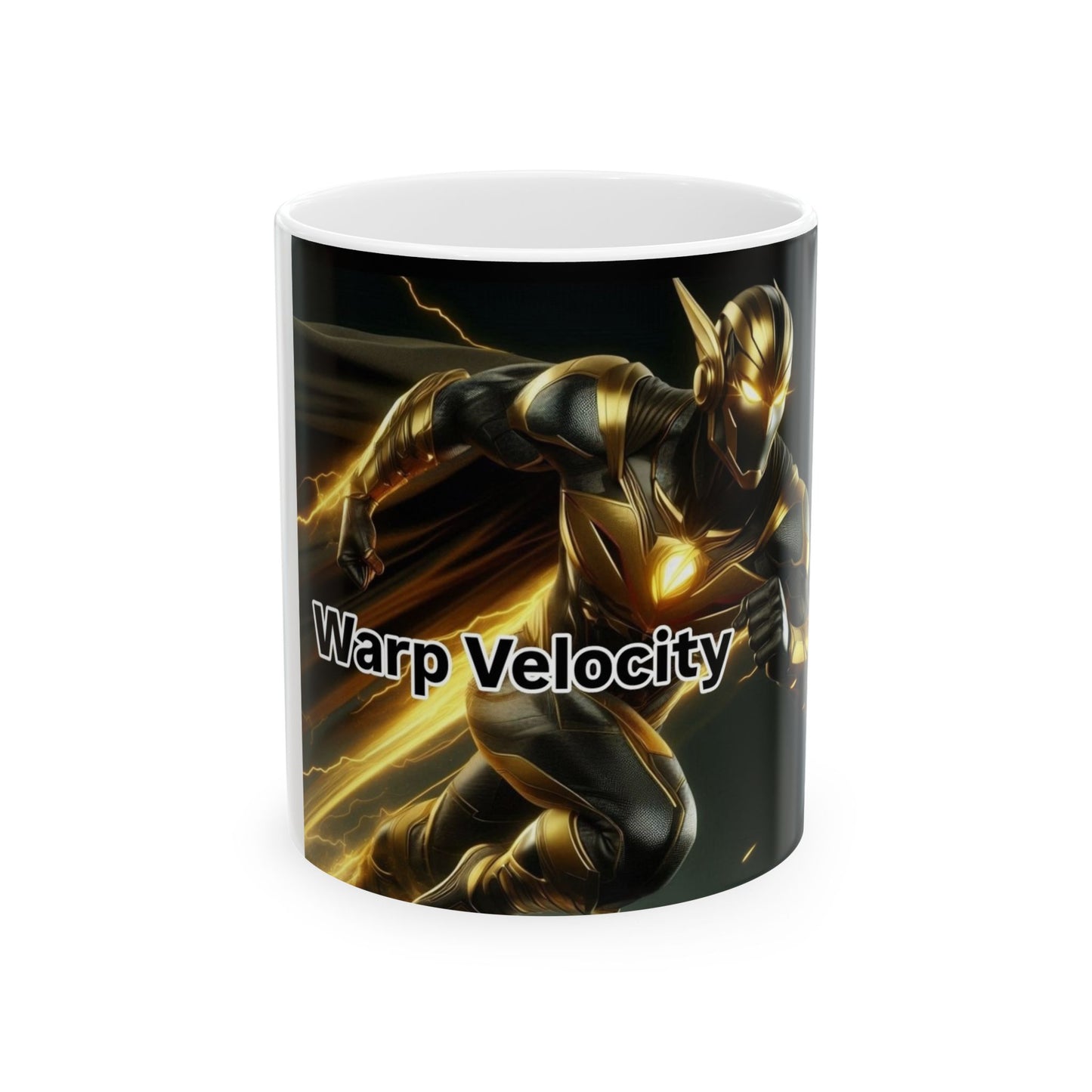 Warp Velocity Ceramic Mug - Superhero Coffee Cup, Gamer Gift, Comic Merchandise, Unique Present, Collectible Mug