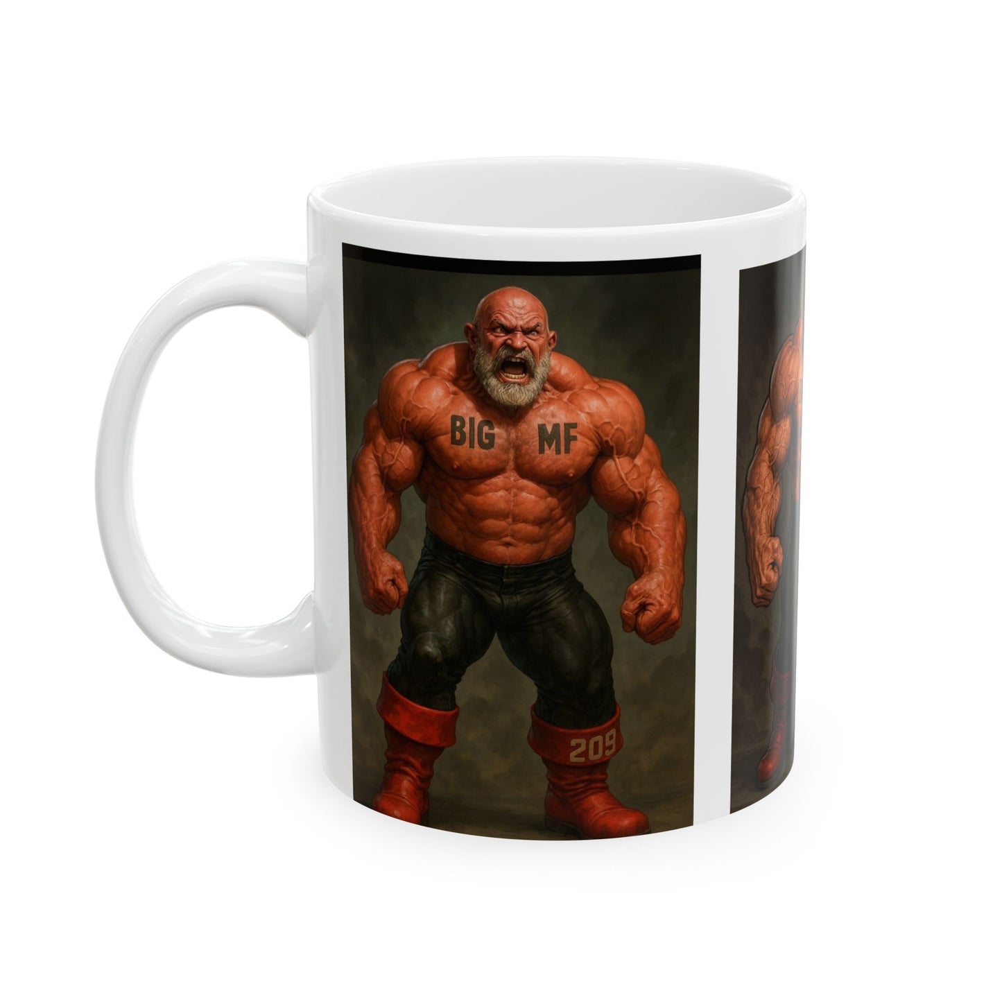 BIG MF Ceramic Mug - Perfect Gift for Fitness Lovers, Bodybuilders, Coffee Enthusiasts, Gym Motivators, Home Décor