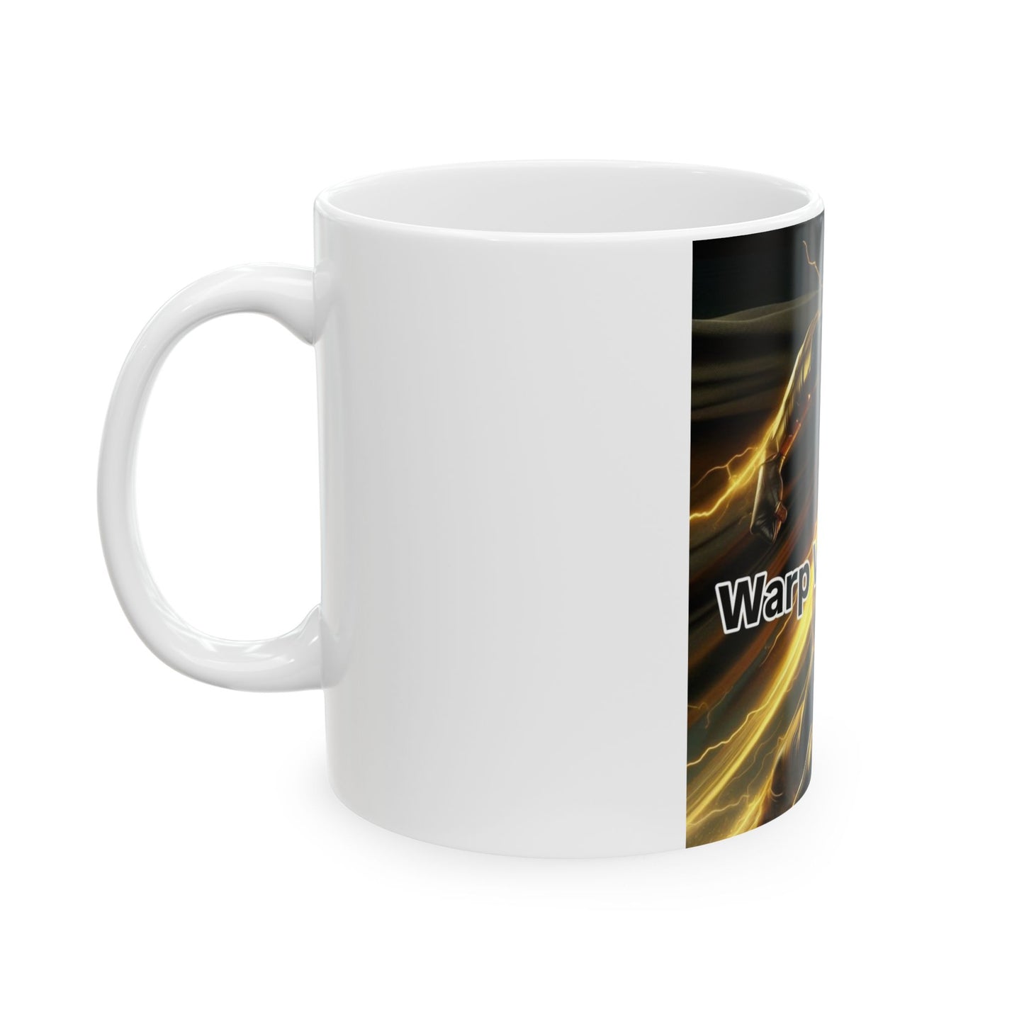Warp Velocity Ceramic Mug - Superhero Coffee Cup, Gamer Gift, Comic Merchandise, Unique Present, Collectible Mug
