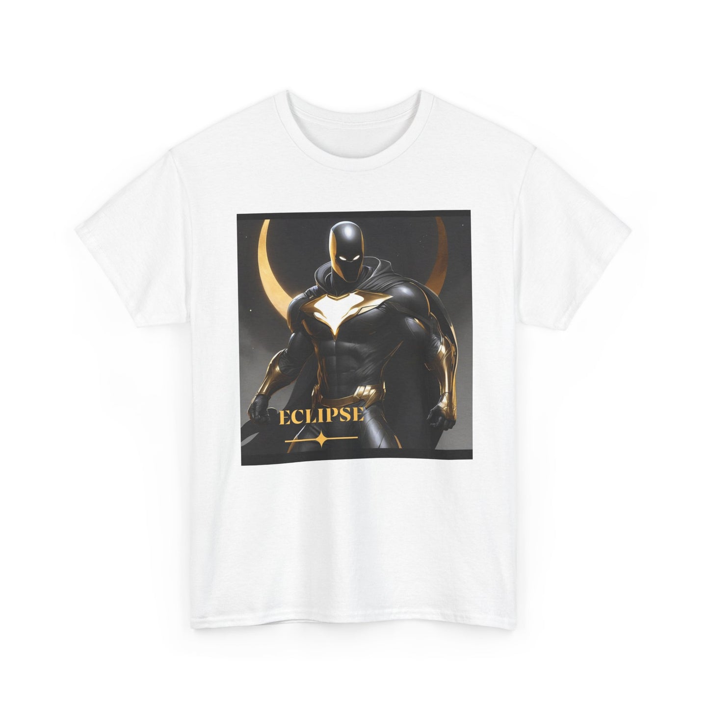 Eclipse Graphic Tee - Unisex Heavy Cotton Shirt, Superhero T-Shirt, Comic Style Apparel, Gift for Geek Culture Fans, Casual Wear