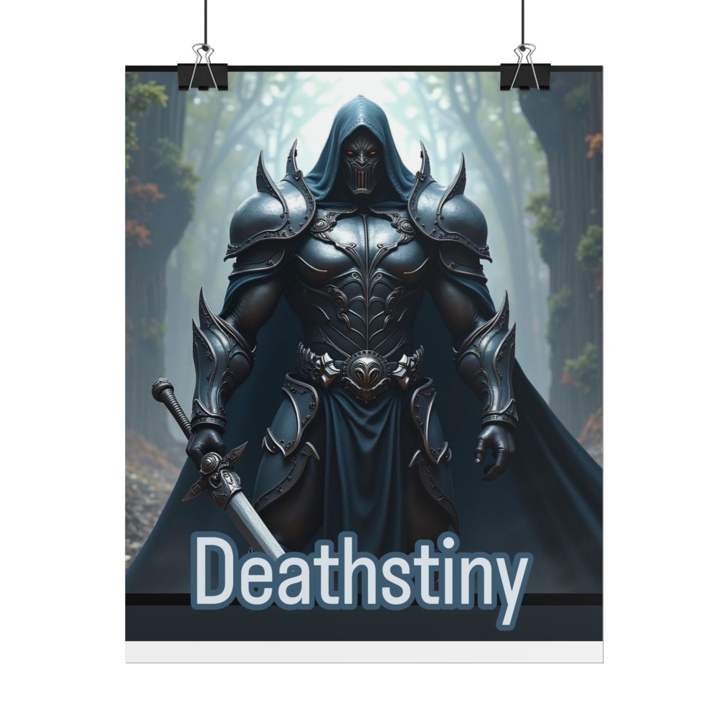 Fantasy Themed Rolled Posters - Deathstiny Artwork, Wall Décor for Gamers, Gift for Fantasy Fans, Home Décor, Art Print