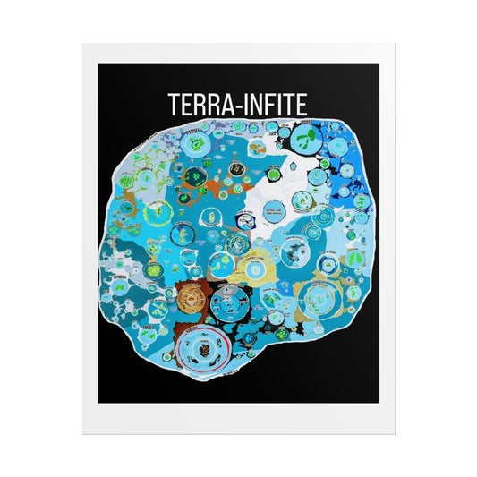 Terra-Infinite Rolled Poster Art Print, Wall Decor, Gift for Nature Lovers, Educational Wall Art, Eco-Friendly Home Decor