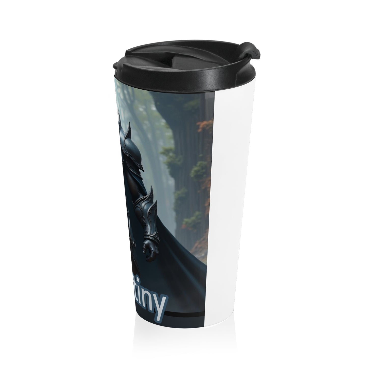 Fantasy-Themed Stainless Steel Travel Mug, Deathstiny Mug, Adventure Travel Cup, Unique Gift for Gamers, Personalized Travel Drinkware