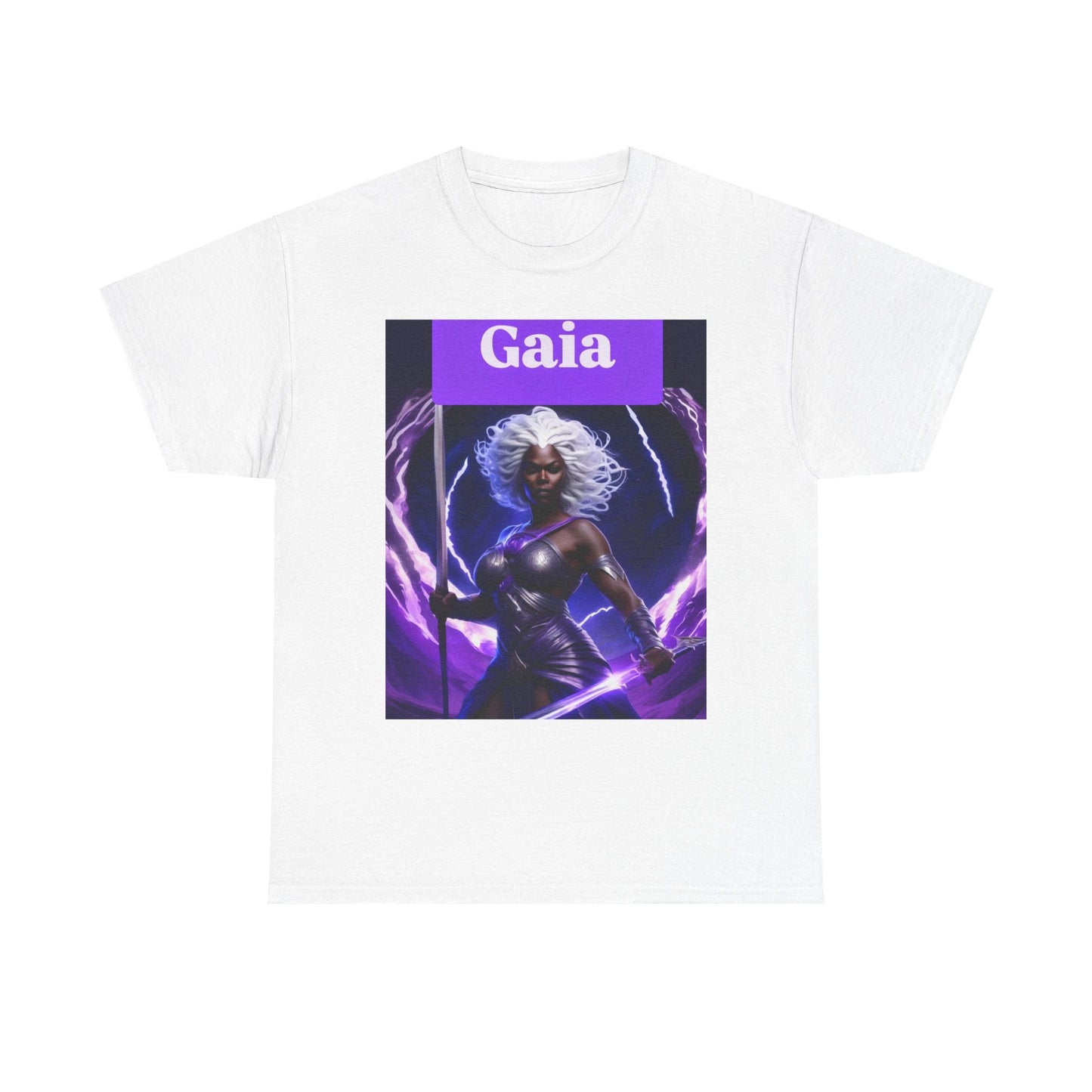 Gaia Inspired Unisex Heavy Cotton Tee | Graphic Tee, Fantasy Art Shirt, Unique Gift, Casual Wear, Statement Top