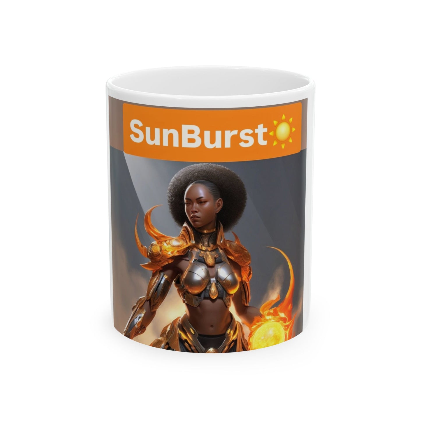 SunBurst Fantasy Ceramic Mug - Unique Coffee Cup, Gift for Anime Lovers, Home Decor, Kitchen Accessory, Birthday Gift