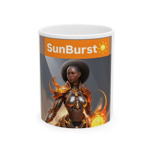 SunBurst Fantasy Ceramic Mug - Unique Coffee Cup, Gift for Anime Lovers, Home Decor, Kitchen Accessory, Birthday Gift
