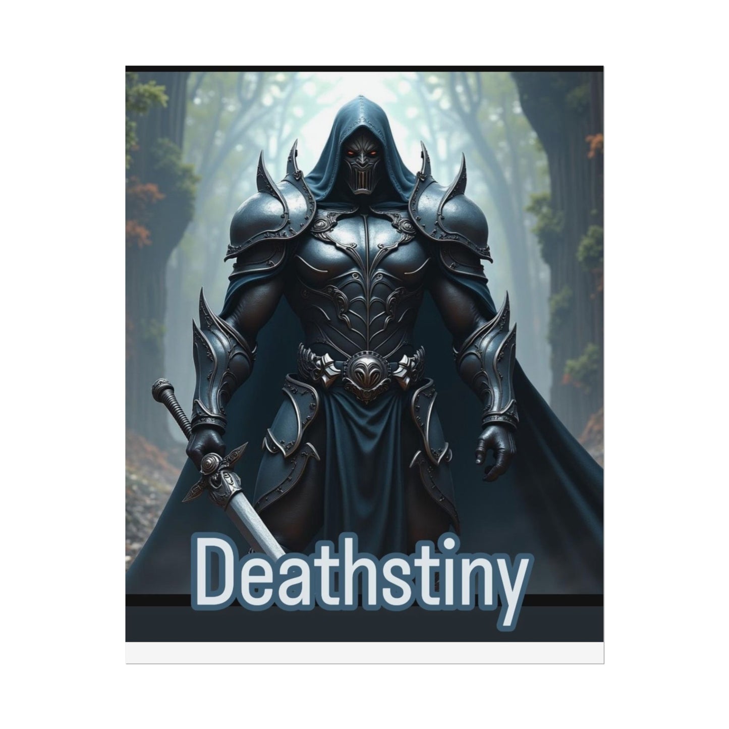 Fantasy Themed Rolled Posters - Deathstiny Artwork, Wall Décor for Gamers, Gift for Fantasy Fans, Home Décor, Art Print