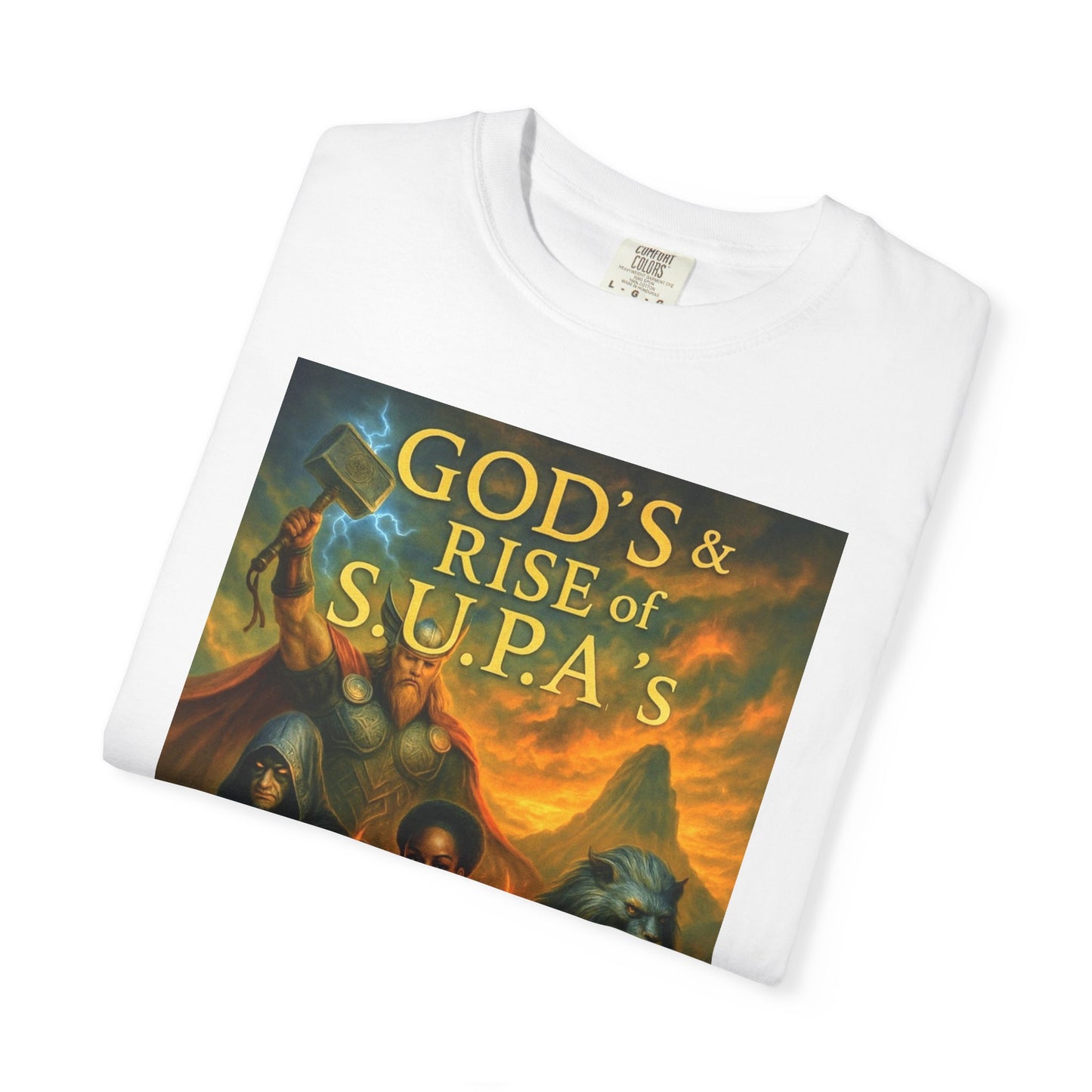 Supa Cuzz T-Shirt - Unisex Garment-Dyed Tee for Gamers, Fantasy Lovers, Unique Gifts, Casual Wear, Celebrations