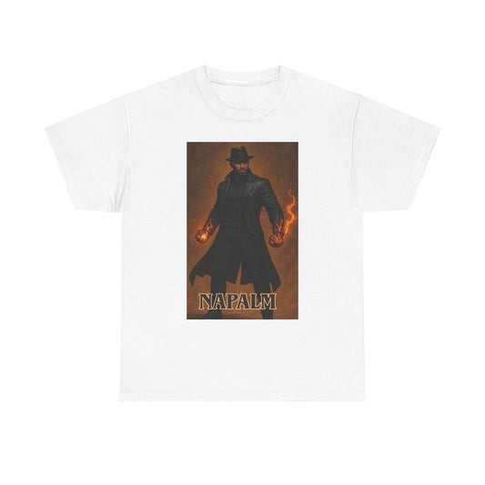 NAPALM T-Shirt — Vintage Fiery Wizard Graphic Tee