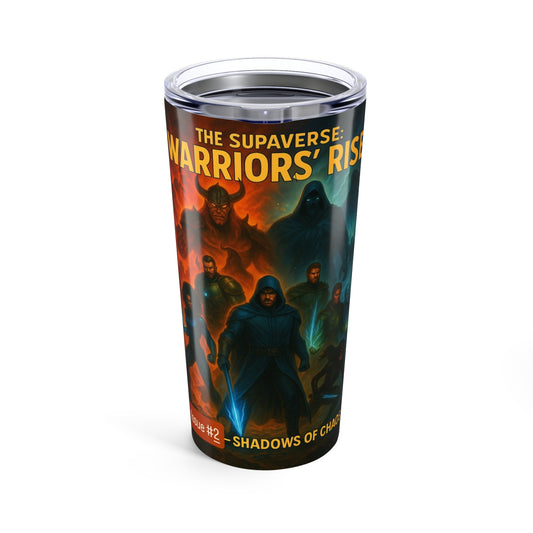 Warrior's Rise Tumbler 20oz - Adventure Coffee Mug, Fantasy Drinkware, Personalized Gift, Travel Tumbler, Geeky Merchandise, Unique [...]