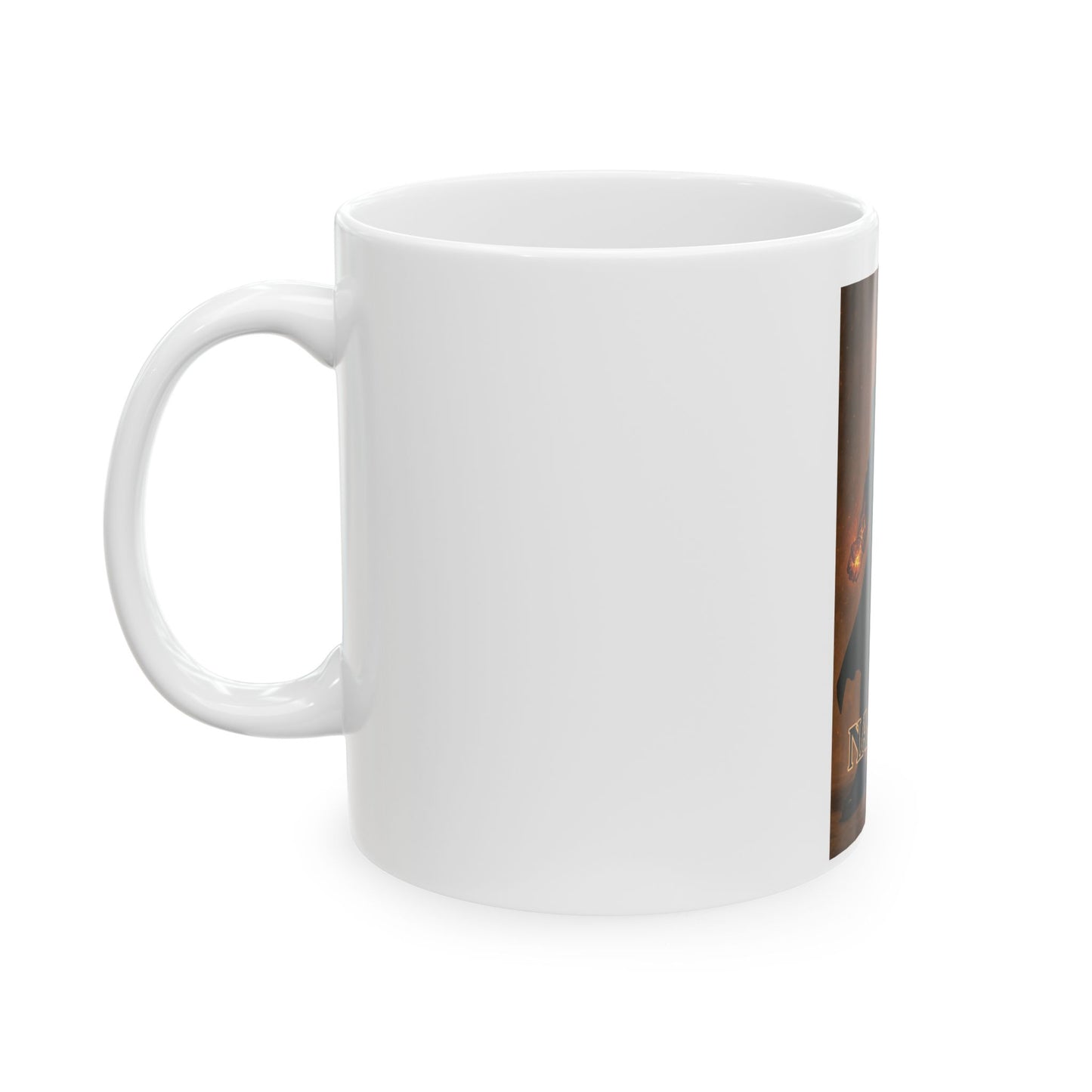 Napalm Fire Mage Ceramic Mug — Fantasy Magic Coffee Cup (11oz & 15oz)