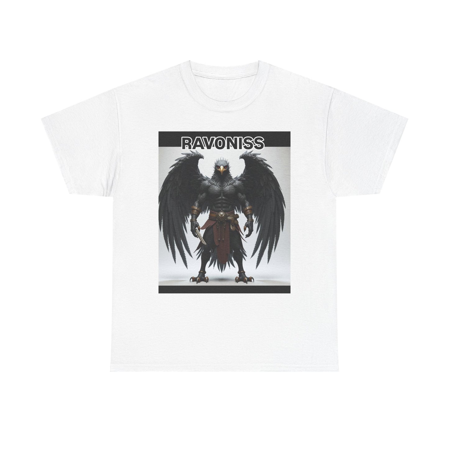 Ravoniss Graphic Tee - Unisex Heavy Cotton Shirt for Fans, Casual Wear, Creative Gifts, Graphic T-Shirt, Unique Apparel