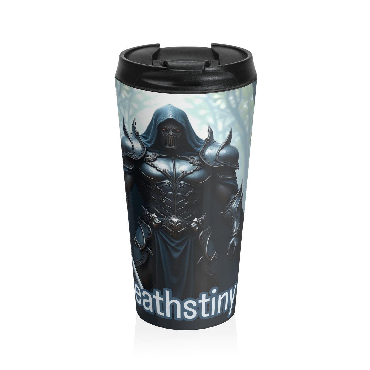 Fantasy-Themed Stainless Steel Travel Mug, Deathstiny Mug, Adventure Travel Cup, Unique Gift for Gamers, Personalized Travel Drinkware