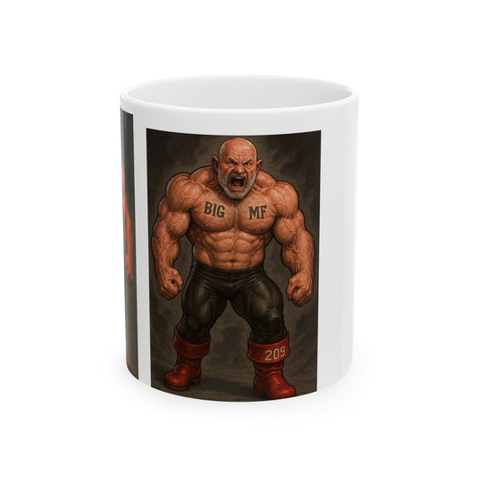 BIG MF Ceramic Mug - Perfect Gift for Fitness Lovers, Bodybuilders, Coffee Enthusiasts, Gym Motivators, Home Décor