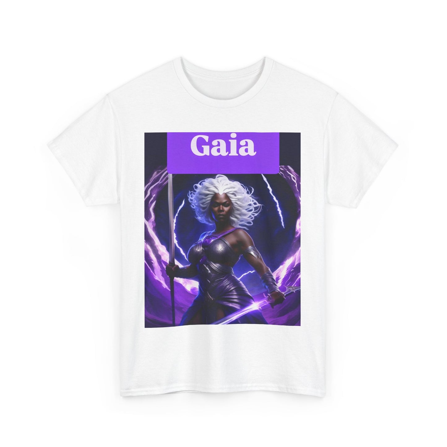 Gaia Inspired Unisex Heavy Cotton Tee | Graphic Tee, Fantasy Art Shirt, Unique Gift, Casual Wear, Statement Top