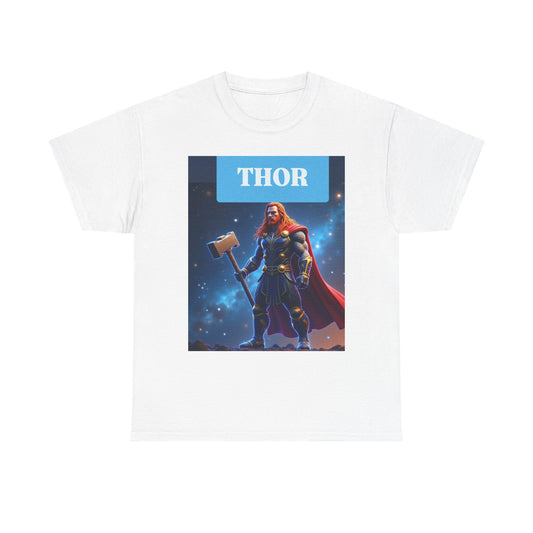 Thor Graphic Tee, Unisex Heavy Cotton Shirt, Norse Mythology Gift, Superhero T-Shirt, Comic Book Apparel, Casual Wear