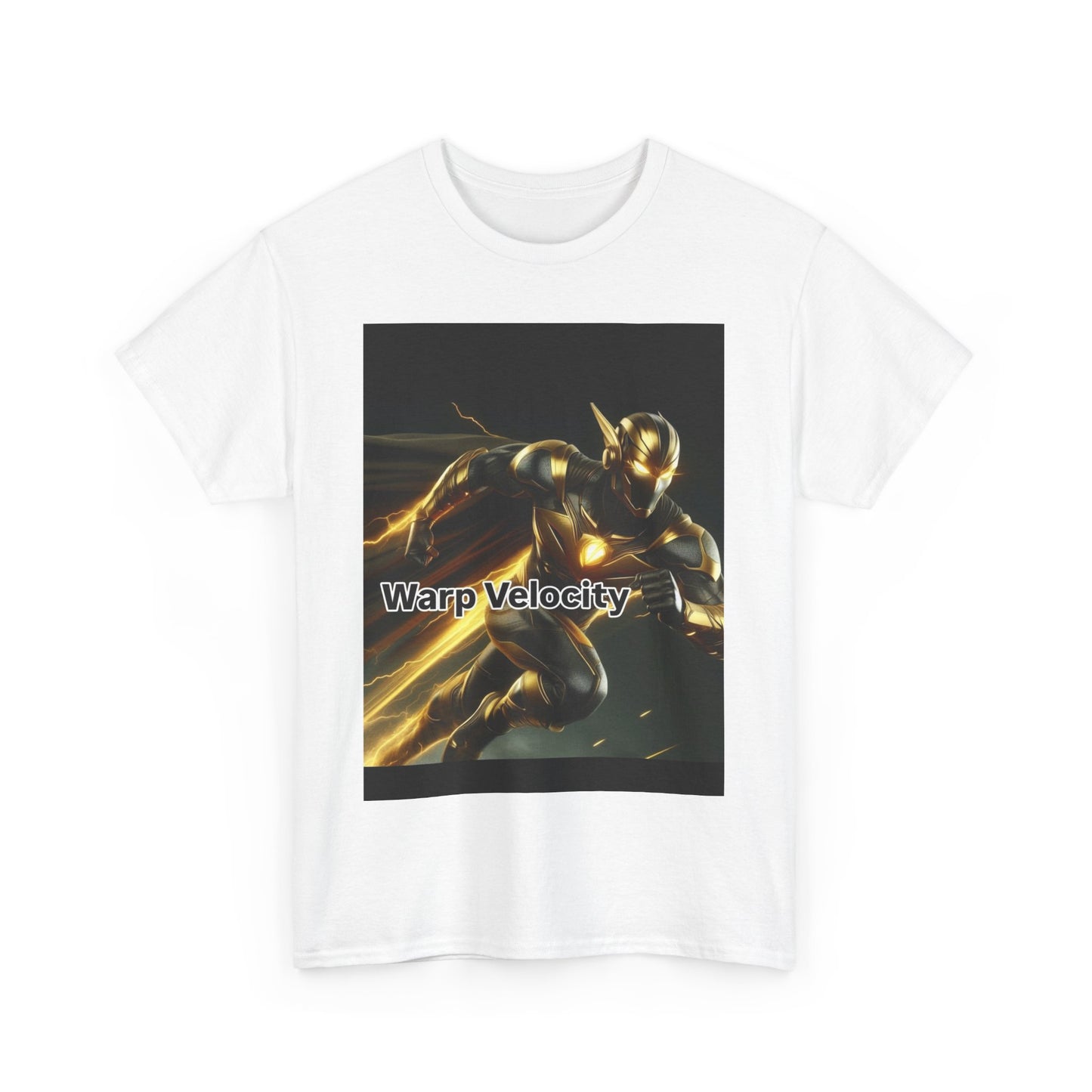 Warp Velocity Unisex Heavy Cotton Tee, Superhero Shirt, Graphic Tee, Geek Apparel, Birthday Gift, Comic Enthusiasts