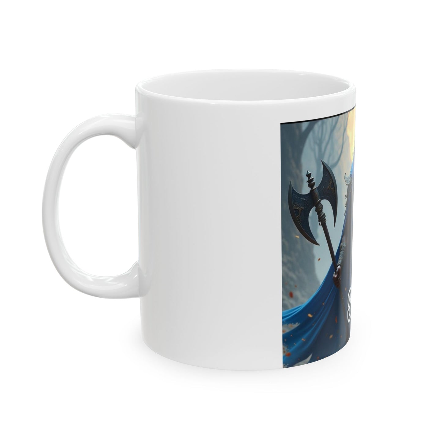 Shango Inspired Ceramic Mug - Unique 11oz/15oz Coffee Cup for Mythology Lovers, Gift for Him/Her, Fantasy Drinkware, Decorative Mug