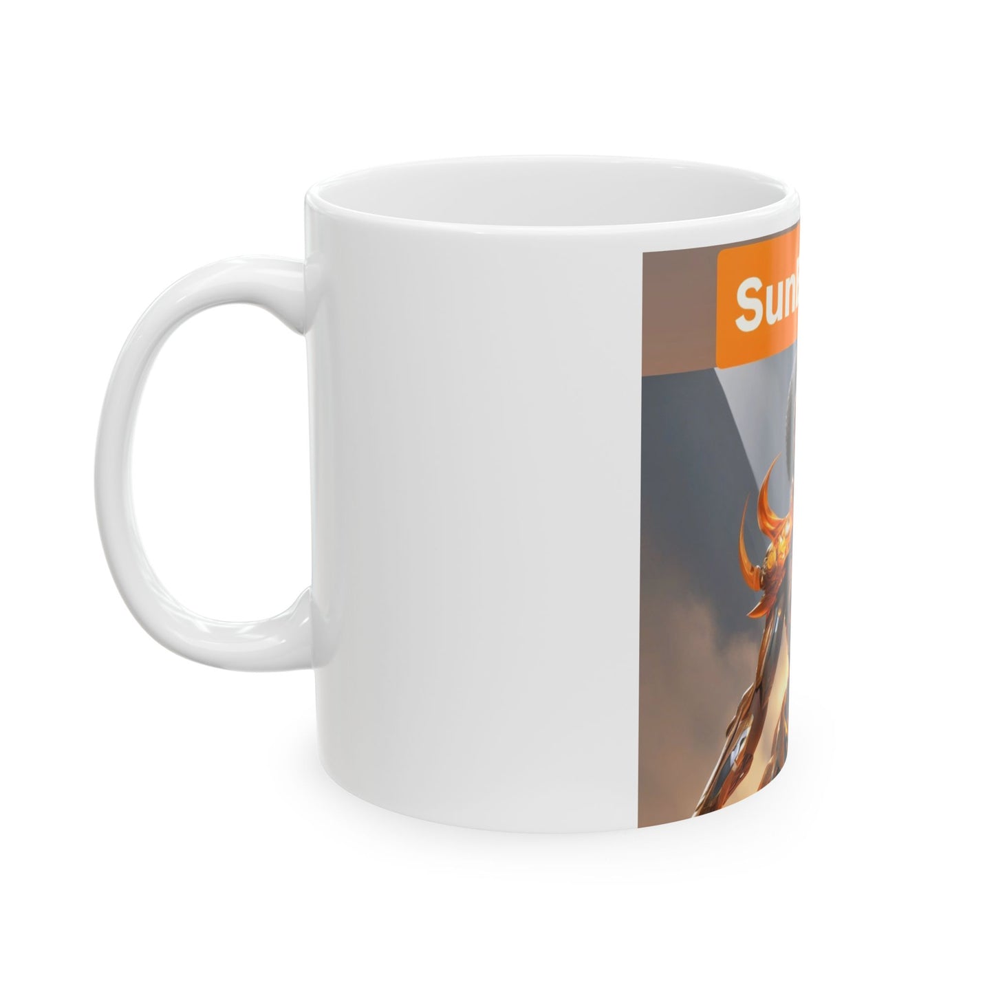 SunBurst Fantasy Ceramic Mug - Unique Coffee Cup, Gift for Anime Lovers, Home Decor, Kitchen Accessory, Birthday Gift