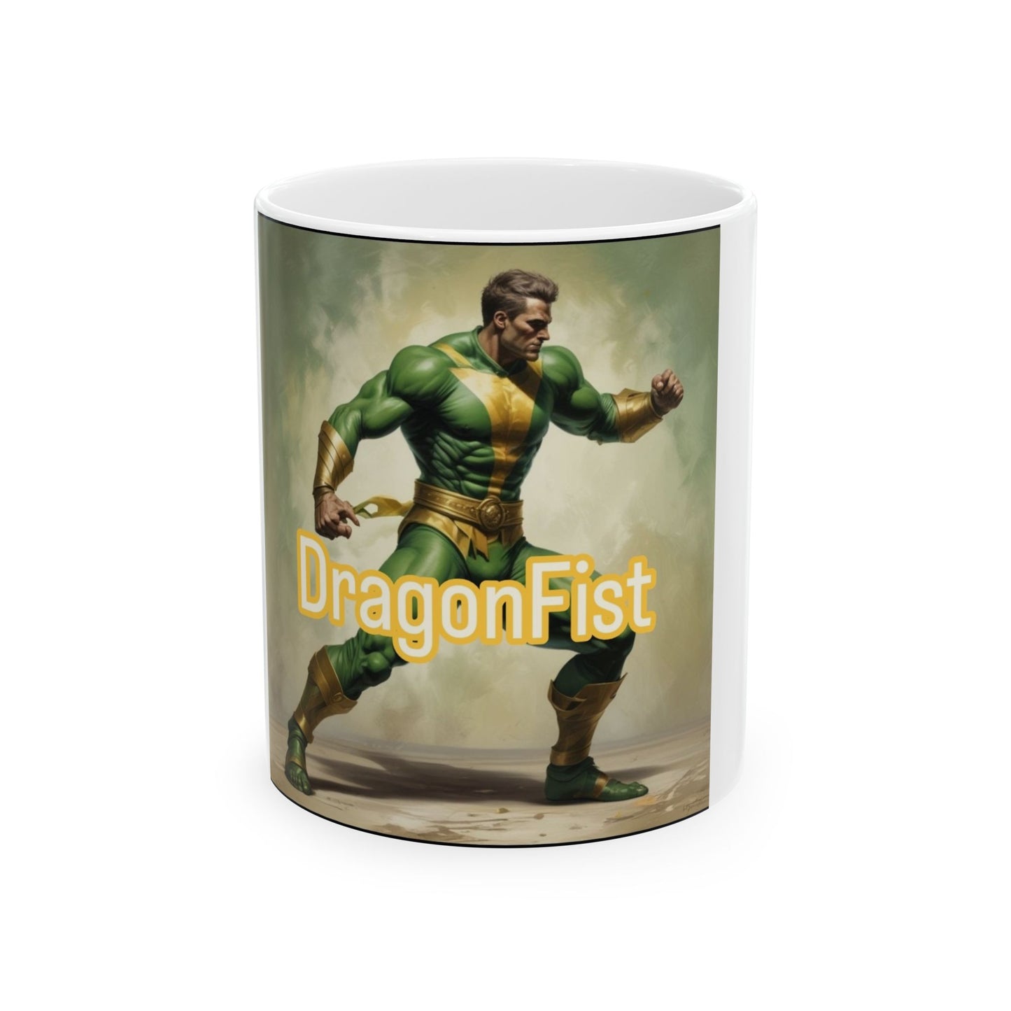 DragonFist Ceramic Mug - DragonFist Design, Unique Gift for Comic Lovers, Coffee & Tea Mug, Collectible Merchandise, Fantasy Decor