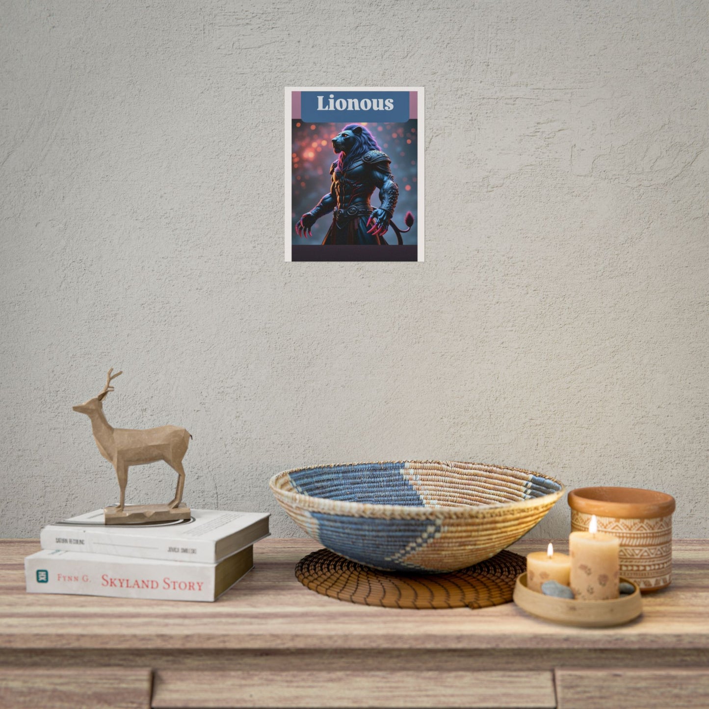 Majestic Lionous Art Poster, Wall Decor, Gift for Animal Lovers, Unique Artwork, Home Decoration, Gallery Wall