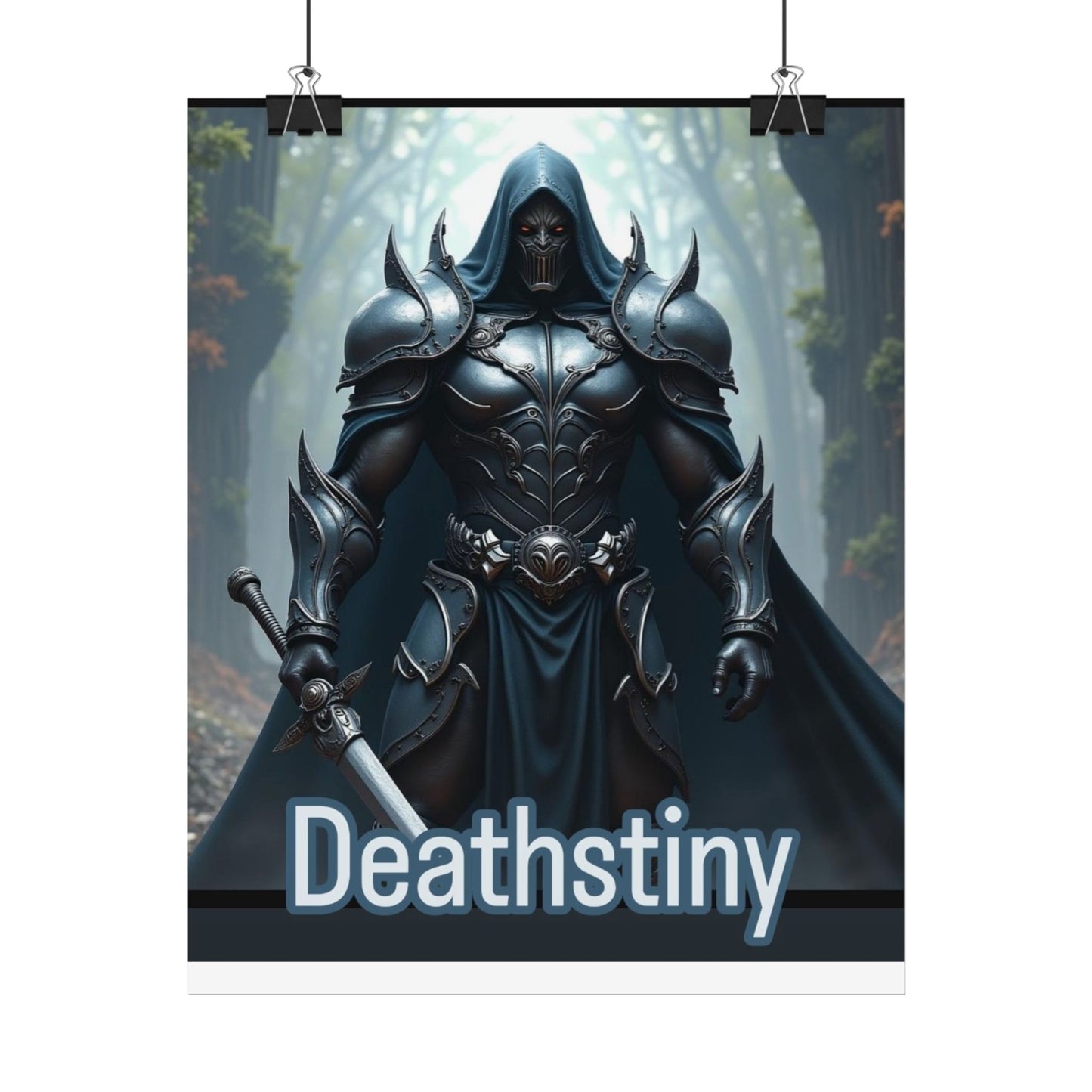 Fantasy Themed Rolled Posters - Deathstiny Artwork, Wall Décor for Gamers, Gift for Fantasy Fans, Home Décor, Art Print