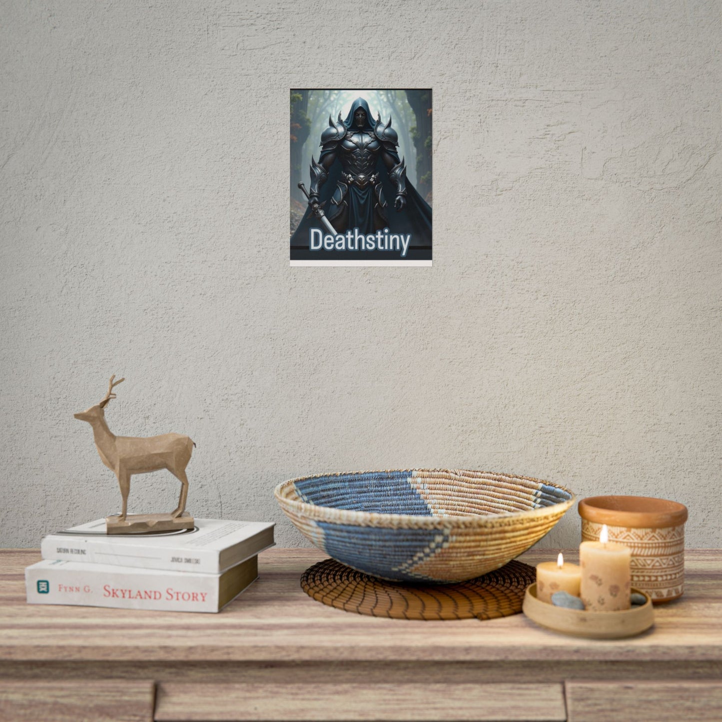 Fantasy Themed Rolled Posters - Deathstiny Artwork, Wall Décor for Gamers, Gift for Fantasy Fans, Home Décor, Art Print