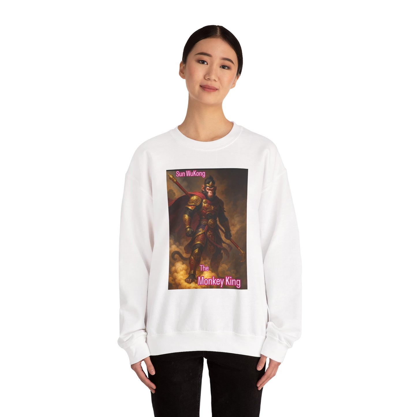 Monkey King Crewneck Sweatshirt – Sun Wukong Graphic Pullover
