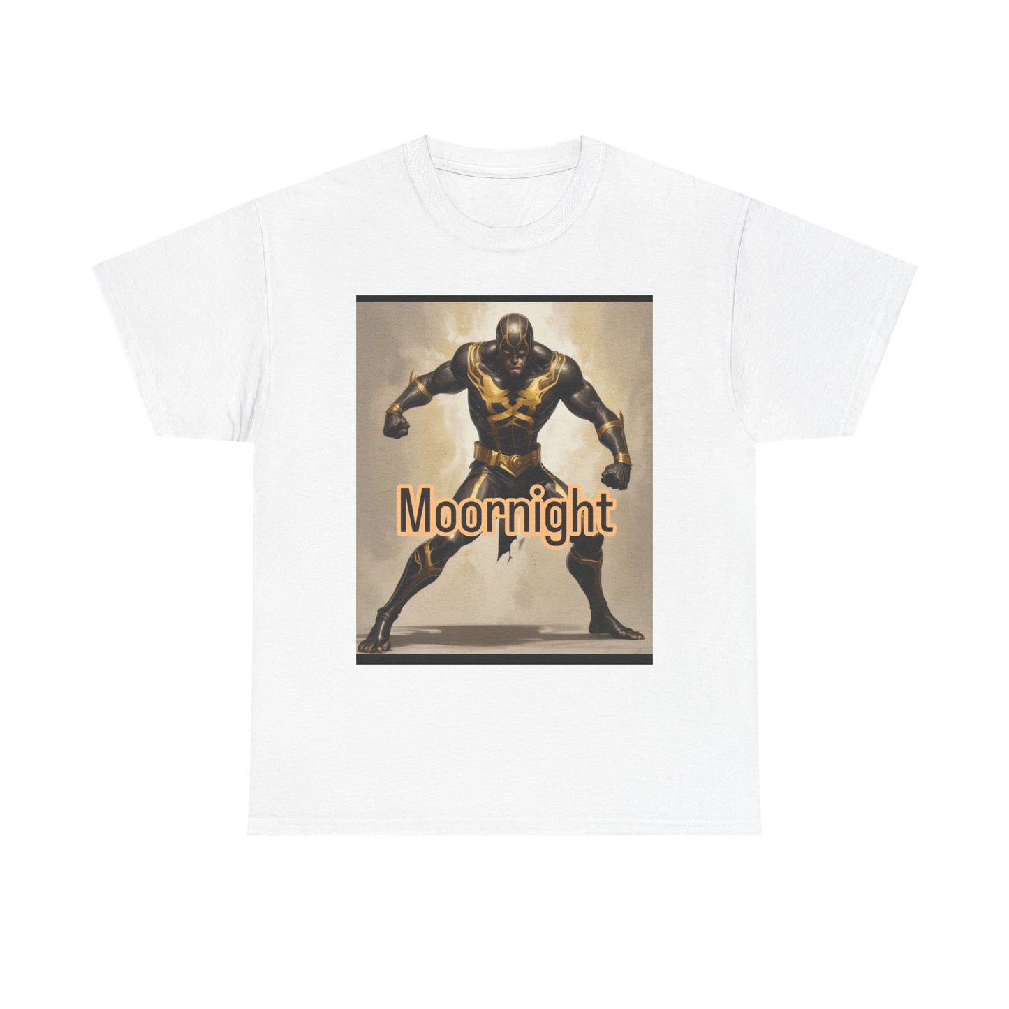 Moornight Superhero Unisex Heavy Cotton Tee, Cool Graphic Shirt, Gift for Comic Lovers, Casual Wear, Everyday Style, Unique Design