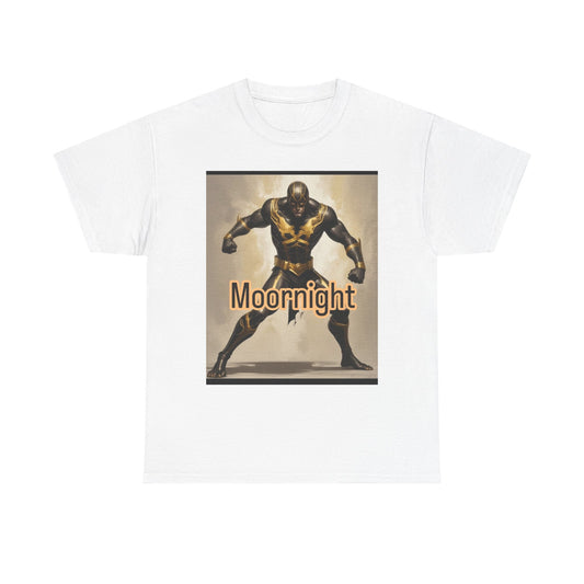 Moornight Superhero Unisex Heavy Cotton Tee, Cool Graphic Shirt, Gift for Comic Lovers, Casual Wear, Everyday Style, Unique Design