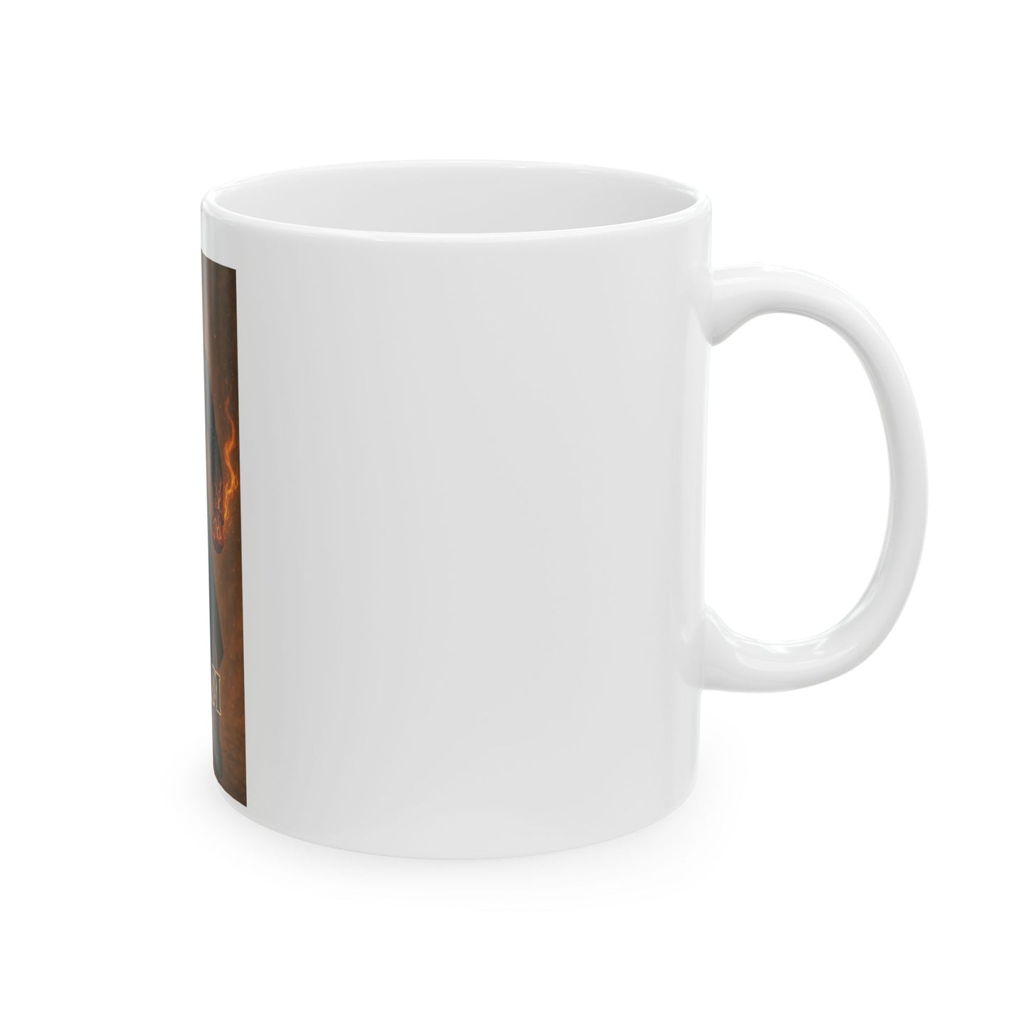 Napalm Fire Mage Ceramic Mug — Fantasy Magic Coffee Cup (11oz & 15oz)